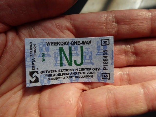 Foto: boleto de SEPTA - Philadelphia (Pennsylvania), Estados Unidos