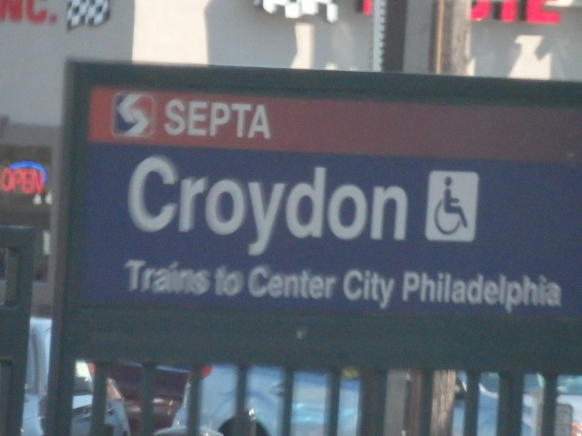 Foto: nomenclador de estación - Croydon (Pennsylvania), Estados Unidos