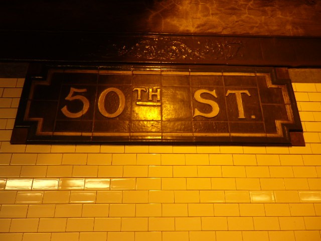 Foto: subte de Nueva York, estación de la calle 50 - New York, Estados Unidos
