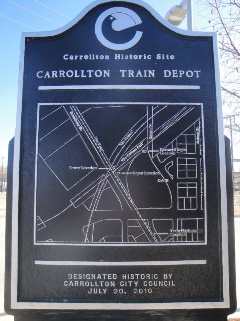 Foto: plano de ubicación de las antiguas estaciones - Carrollton (Texas), Estados Unidos