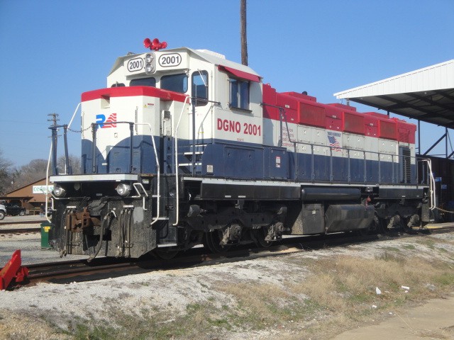 Foto: locomotora del Dallas, Garland & Northeastern Railroad - Carrollton (Texas), Estados Unidos