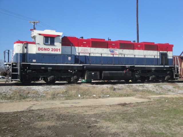 Foto: locomotora del Dallas, Garland & Northeastern Railroad - Carrollton (Texas), Estados Unidos
