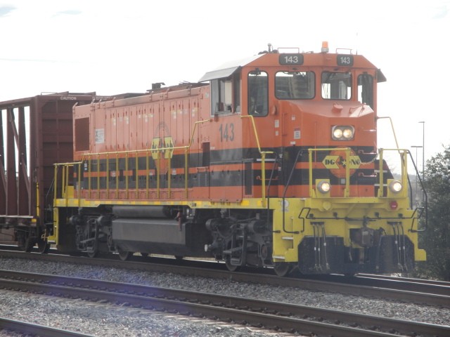 Foto: locomotora del FC DG&NO en Union Station - Dallas (Texas), Estados Unidos