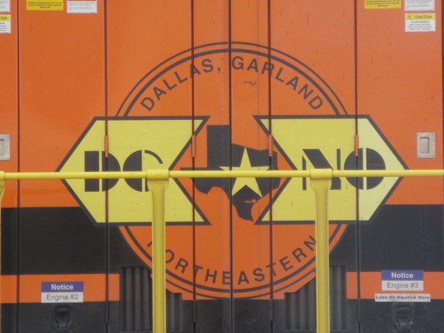 Foto: locomotora del FC DG&NO en Union Station - Dallas (Texas), Estados Unidos