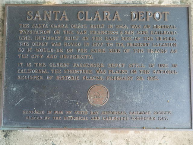 Foto: ex estación del FC San Francisco & San Jose - Santa Clara (California), Estados Unidos