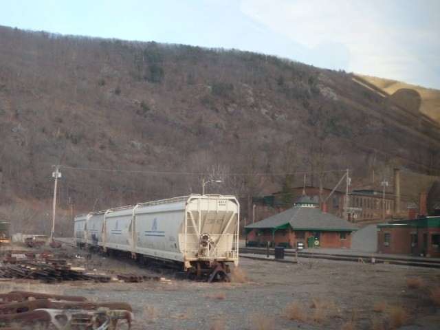 Foto: estación de un ex ferrocarril estacional - Bellows Falls (Vermont), Estados Unidos