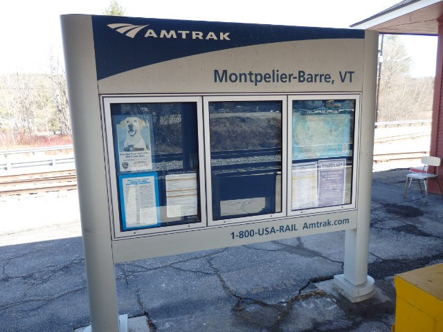 Foto: estación Montpelier-Barre, de Amtrak - Berlin (Vermont), Estados Unidos