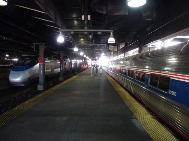 Foto: South Station, fin de la vía - Boston (Massachusetts), Estados Unidos