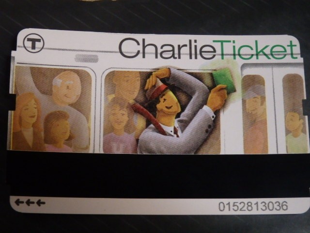 Foto: boleto semanal, reverso - Boston (Massachusetts), Estados Unidos