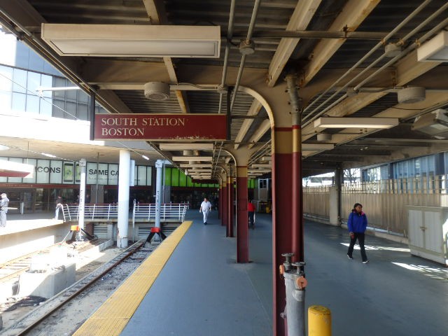 Foto: South Station, fin de la vía - Boston (Massachusetts), Estados Unidos