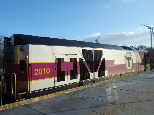 Foto: locomotora de MBTA - Kingston (Massachusetts), Estados Unidos