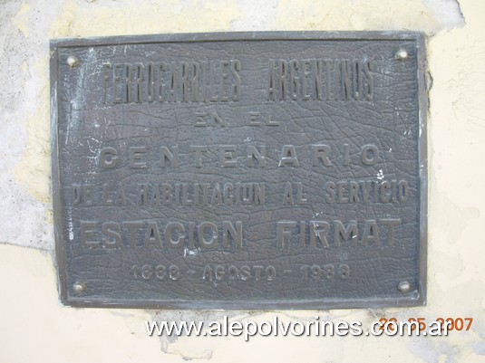 Foto: Estacion Firmat - Firmat (Santa Fe), Argentina