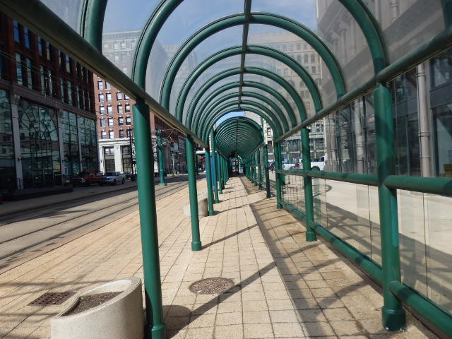 Foto: estación de metrotranvía - Buffalo (New York), Estados Unidos