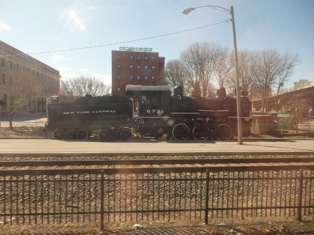 Foto: material rodante en exhibición - Utica (New York), Estados Unidos