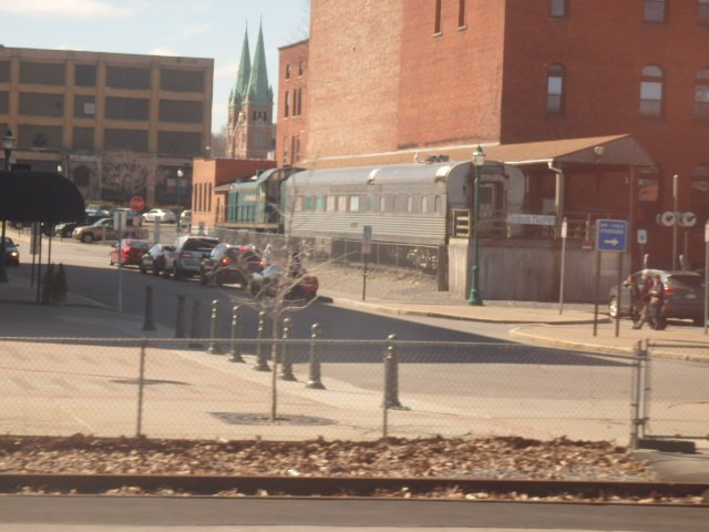 Foto: material rodante en exhibición - Utica (New York), Estados Unidos
