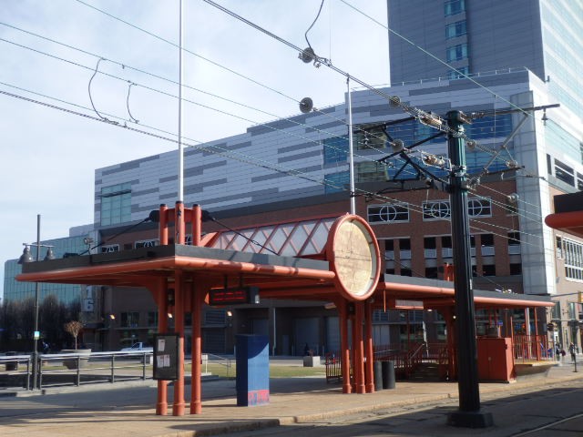 Foto: estación de metrotranvía - Buffalo (New York), Estados Unidos