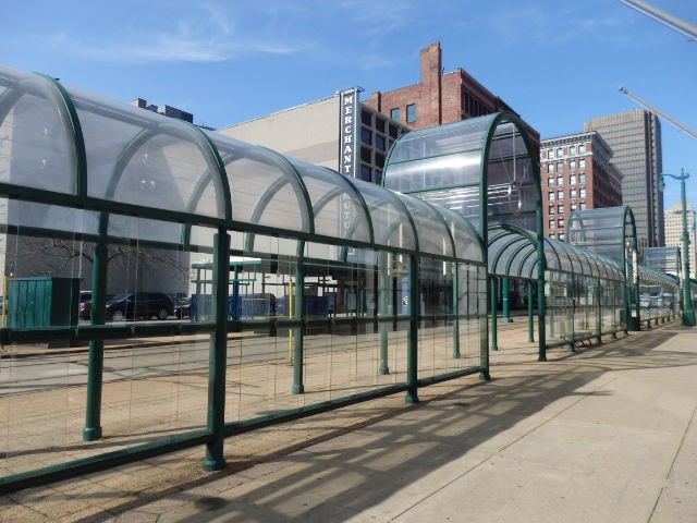 Foto: estación de metrotranvía - Buffalo (New York), Estados Unidos