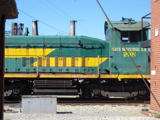 Foto: locomotora de un ferrocarril industrial - Cleveland (Ohio), Estados Unidos
