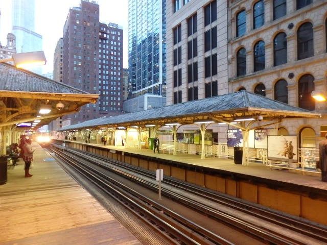 Foto: estación Randolph/Wabash del Elevado - Chicago (Illinois), Estados Unidos