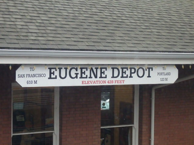 Foto: estación de Amtrak - Eugene (Oregon), Estados Unidos