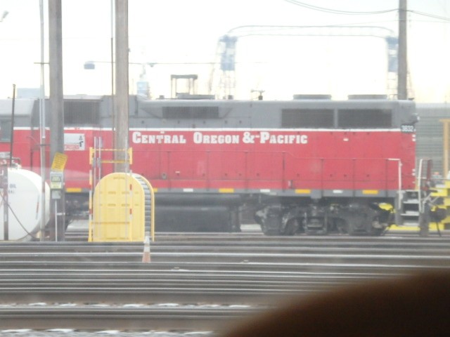 Foto: locomotora vista desde el tren - Tacoma (Washington), Estados Unidos