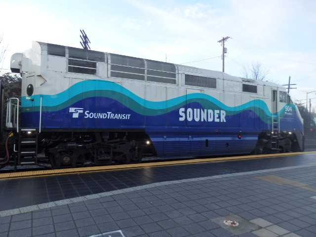 Foto: tren Sounder - Tacoma (Washington), Estados Unidos