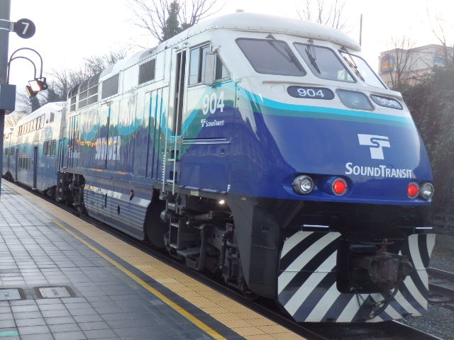 Foto: tren Sounder - Tacoma (Washington), Estados Unidos