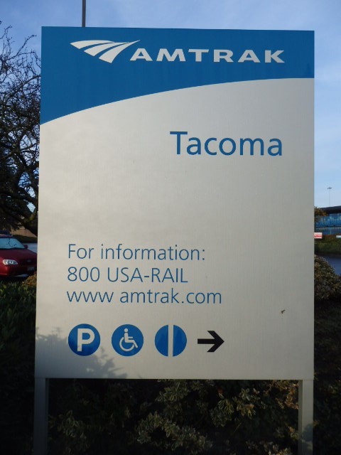 Foto: nomenclador de la estación - Tacoma (Washington), Estados Unidos