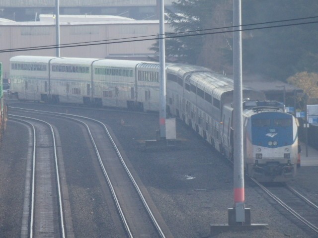 Foto: tren Coast Starlight de Amtrak - Tacoma (Washington), Estados Unidos
