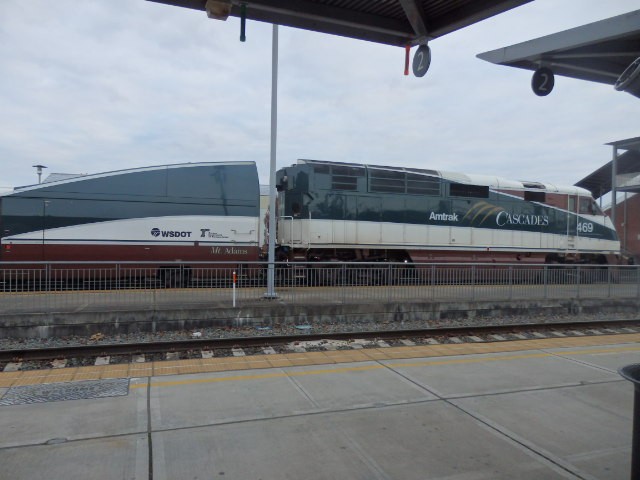 Foto: tren Cascades en estación Everett - Everett (Washington), Estados Unidos