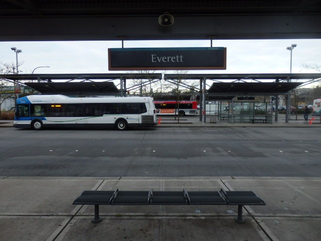 Foto: nomenclador de la estación - Everett (Washington), Estados Unidos