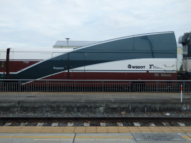 Foto: tren Cascades en estación Everett - Everett (Washington), Estados Unidos