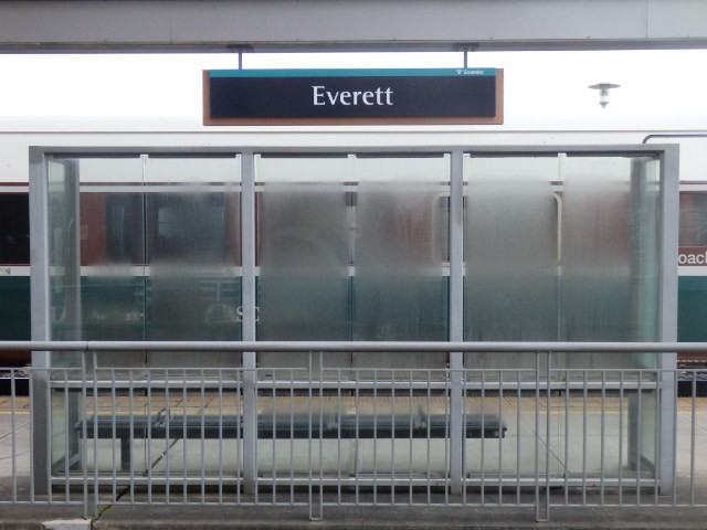 Foto: estación del Sounder y de Amtrak - Everett (Washington), Estados Unidos