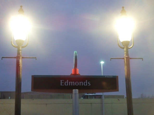 Foto: nomenclador de la estación - Edmonds (Washington), Estados Unidos