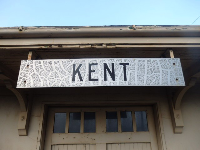 Foto: nomenclador de la antigua estación - Kent (Washington), Estados Unidos