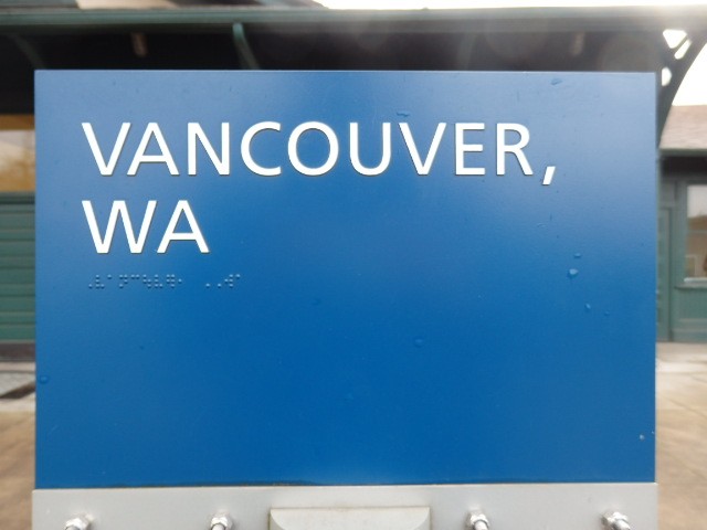 Foto: nomenclador de la estación - Vancouver (Washington), Estados Unidos