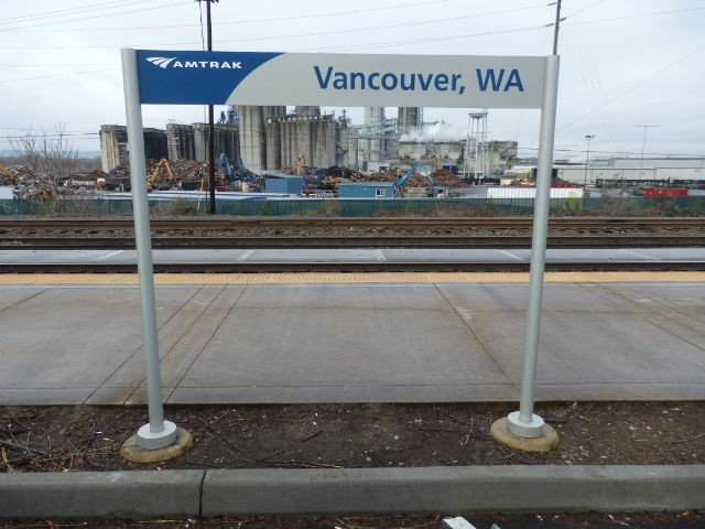 Foto: nomenclador de la estación - Vancouver (Washington), Estados Unidos