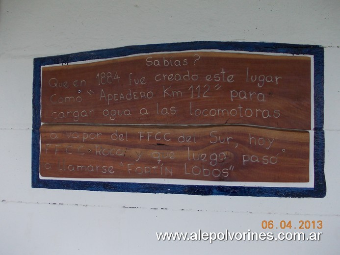 Foto: Apeadero Fortín Lobos - Lobos (Buenos Aires), Argentina
