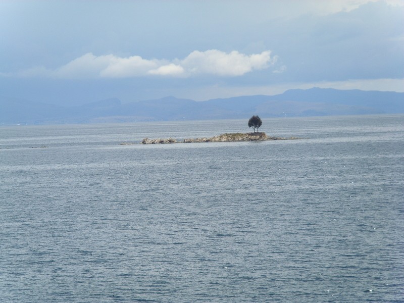 Foto: islita en el lago Titicaca - Zona de Copacabana (La Paz), Bolivia