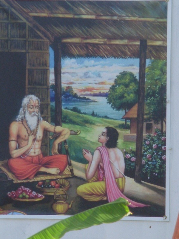 Foto: ornamentación del ashram - Paramaribo, Surinam