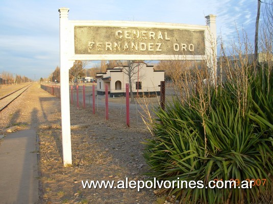 Foto Estación General Fernández Oro General Fernández Oro (Río Negro