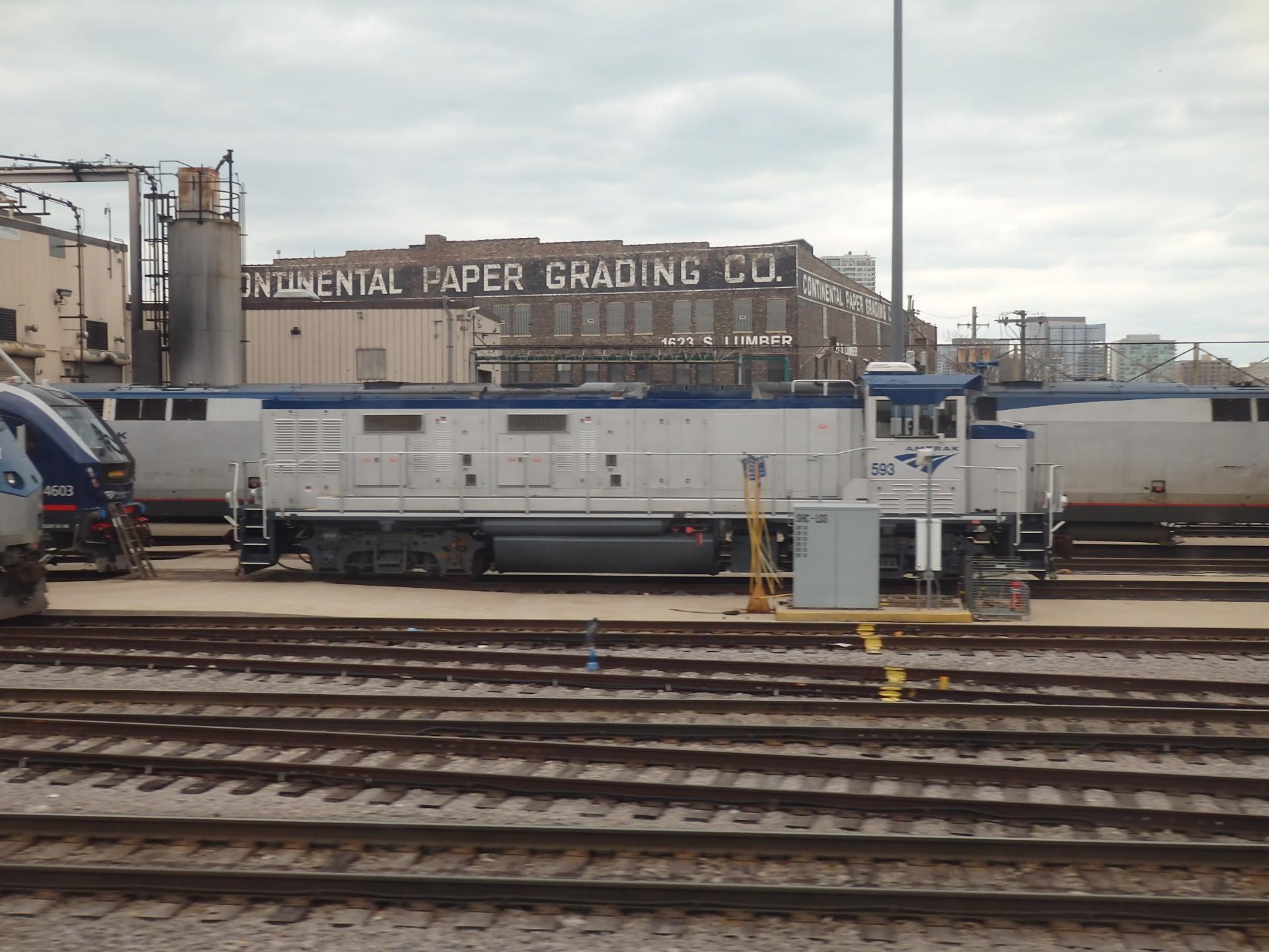 Foto: locomotoras de Amtrak - Chicago (Illinois), Estados Unidos