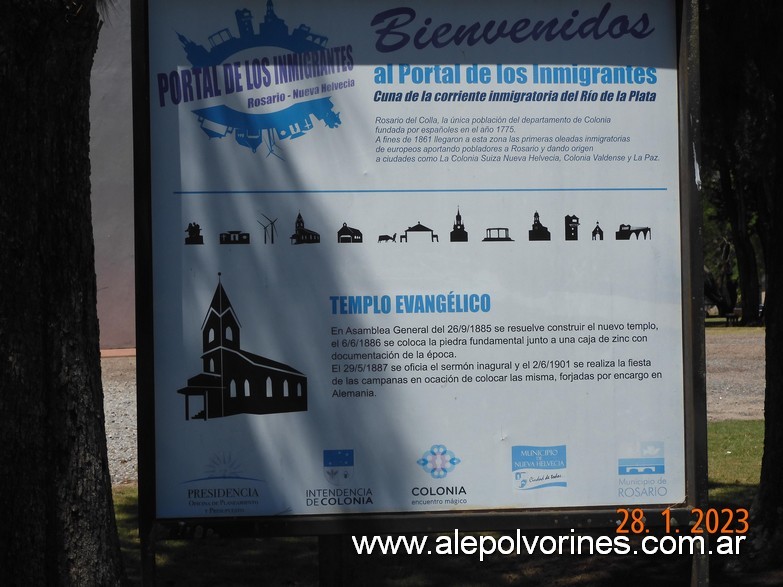 Foto: Nueva Helvecia ROU - Iglesia Evangélica - Colonia Suiza (Colonia), Uruguay