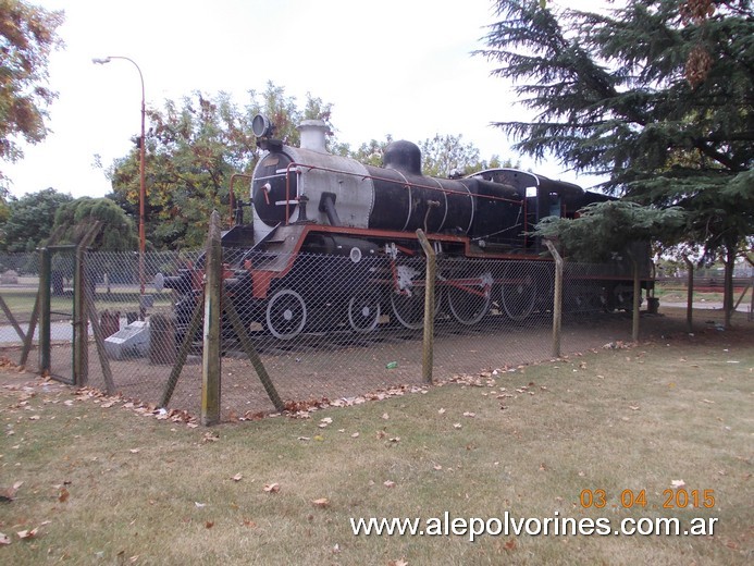 Foto: Estación Lujan - Locomotora Vulcan Foundry - Lujan (Buenos Aires), Argentina