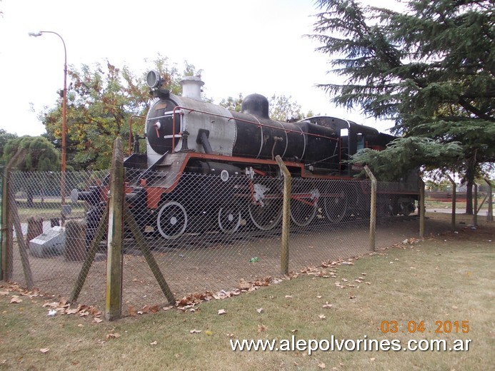 Foto: Estación Lujan - Locomotora Vulcan Foundry - Lujan (Buenos Aires), Argentina