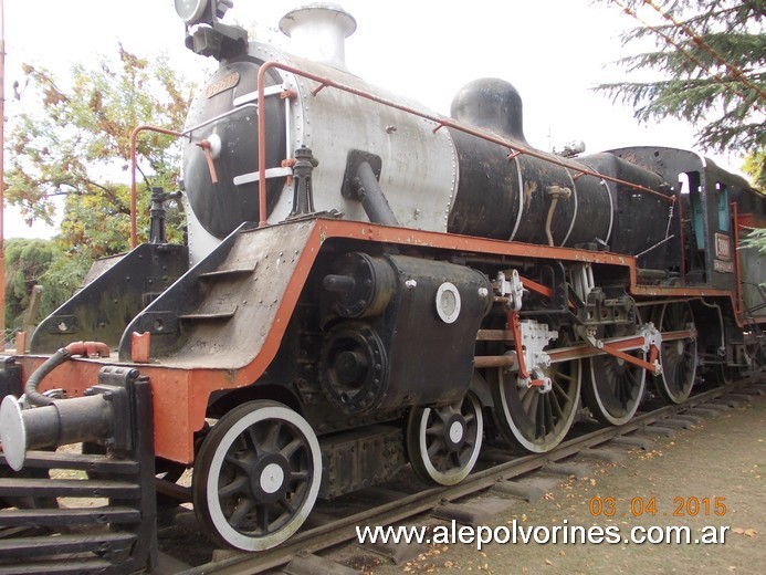 Foto: Estación Lujan - Locomotora Vulcan Foundry - Lujan (Buenos Aires), Argentina