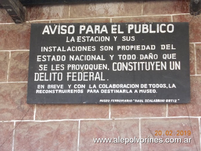 Foto: Estación López Lecube - López Lecube (Buenos Aires), Argentina