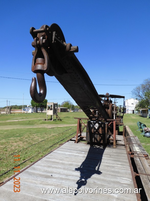 Foto: Estación Fray Bentos ROU - Grúa a Vapor - Fray Bentos (Río Negro), Uruguay