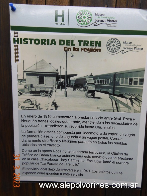 Foto: General Roca - Museo Histórico Lorenzo Vintter - General Roca (Río Negro), Argentina