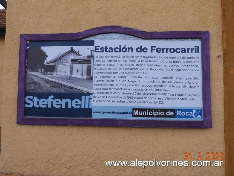 Foto: Estacion Padre Alejandro Stefenelli - General Roca (Río Negro), Argentina